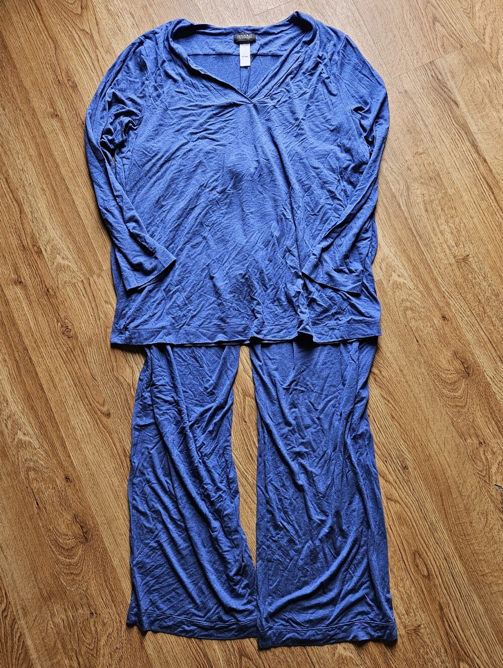 Hanro Of Switzerland Blue Pajama Lounge Set